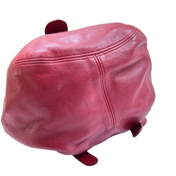 Vintage Coach Soho Back Sac 4134 Backpack Red Leather Buckle Bag - Picture 9 of 14